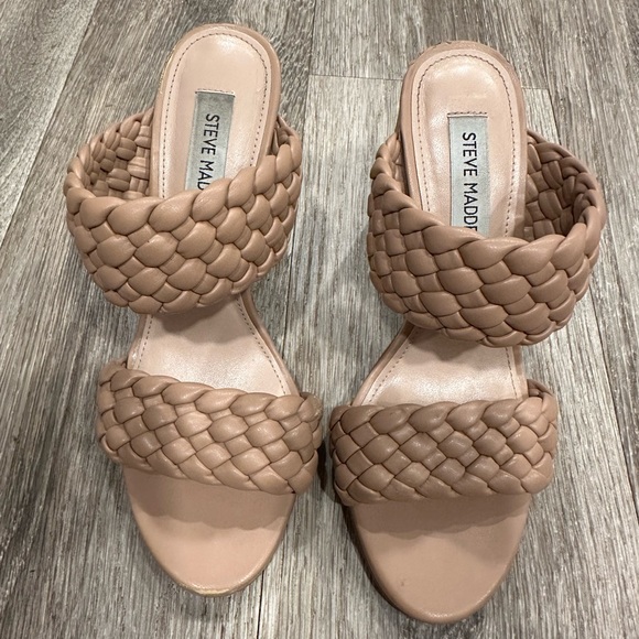 Steve Madden Tan Braided Sandals - Picture 1 of 6